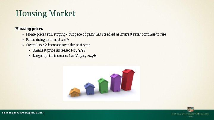 Housing Market Housing prices ▪ Home prices still surging - but pace of gains