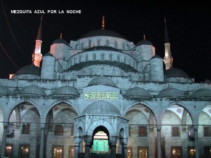 MEZQUITA AZUL POR LA NOCHE 