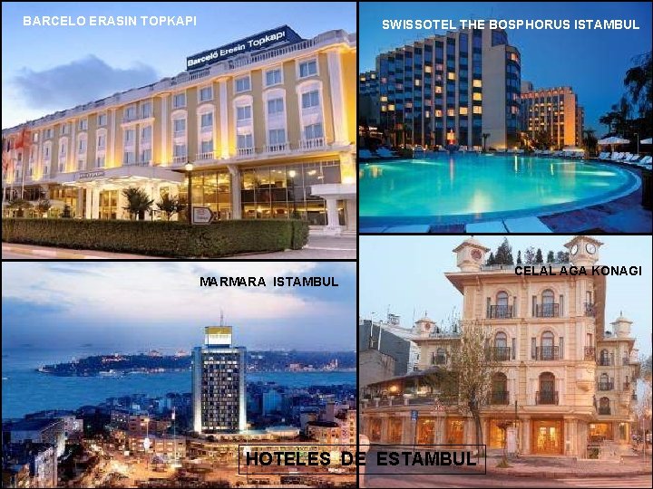 BARCELO ERASIN TOPKAPI SWISSOTEL THE BOSPHORUS ISTAMBUL MARMARA ISTAMBUL HOTELES DE ESTAMBUL CELAL AGA