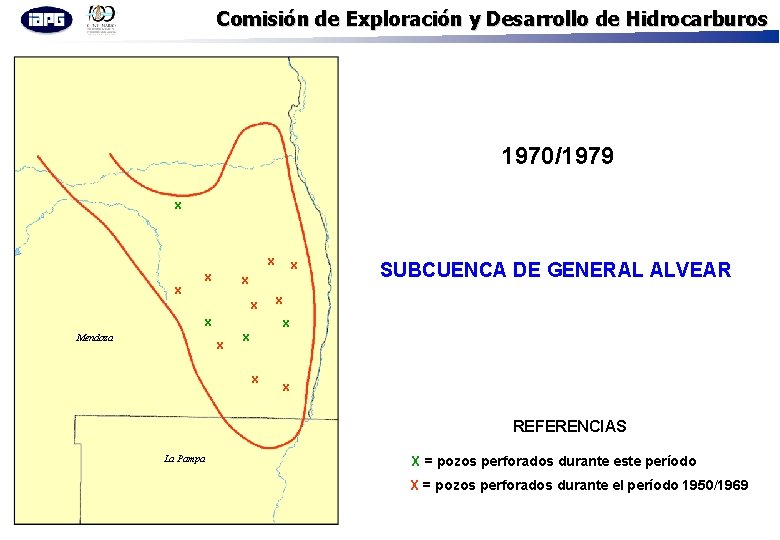 Comisión de Exploración y Desarrollo de Hidrocarburos 1970/1979 x x x Mendoza x x