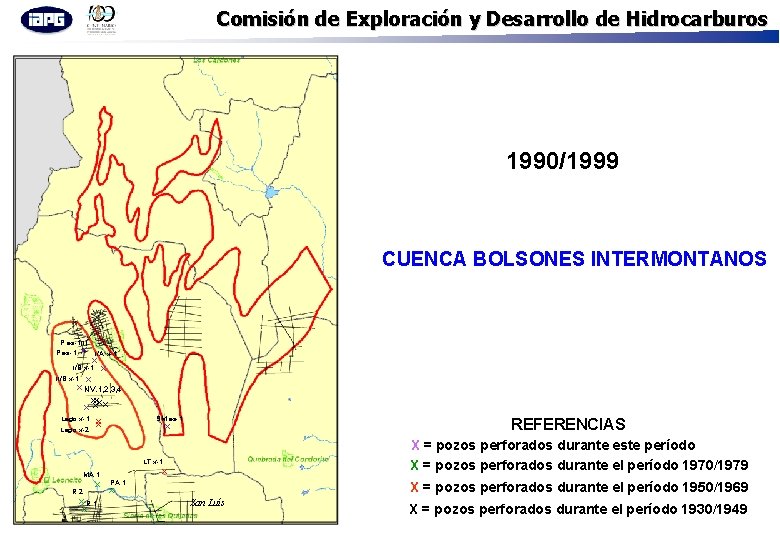 Comisión de Exploración y Desarrollo de Hidrocarburos 1990/1999 CUENCA BOLSONES INTERMONTANOS P. es-1(I) P.