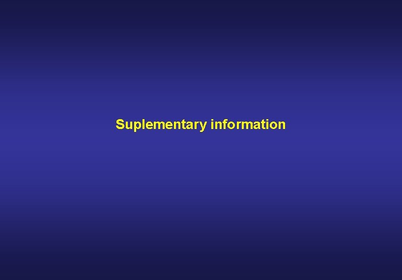 Suplementary information 