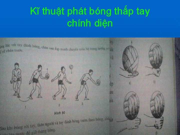 Kĩ thuật phát bóng thấp tay chính diện 