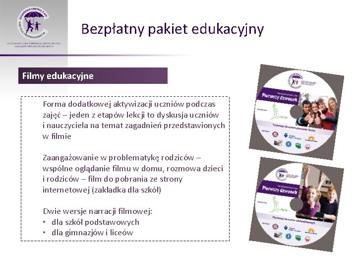 Bezpłatny pakiet edukacyjny Filmy edukacyjne Forma dodatkowej aktywizacji uczniów podczas zajęć – jeden z