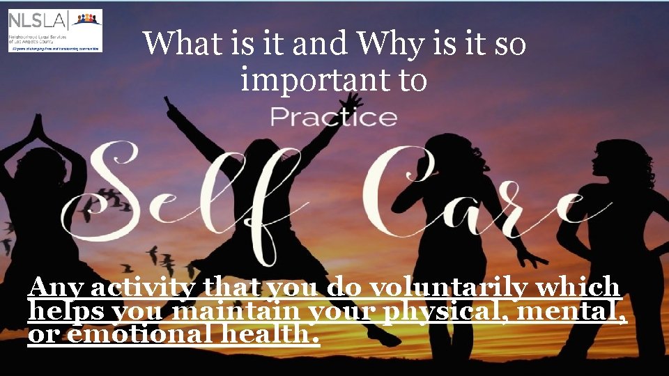 What is it and Why is it so important to Any activity that you