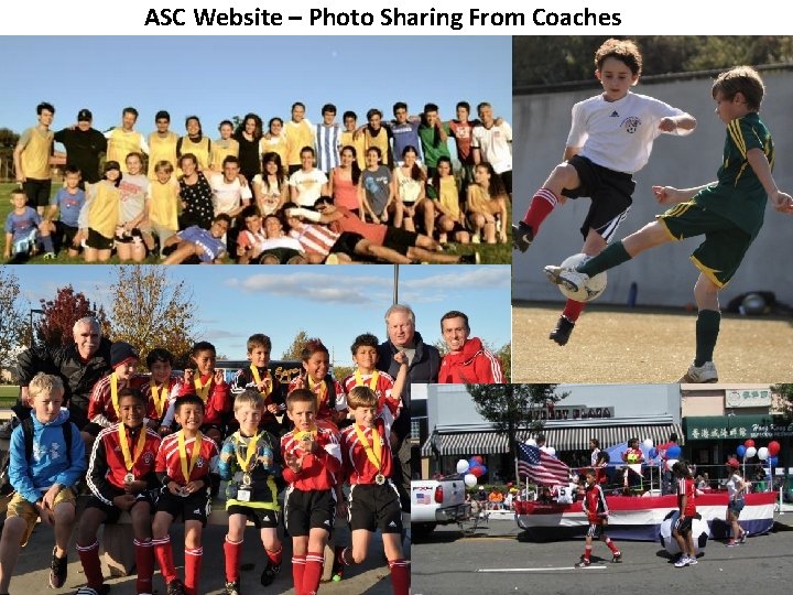 ASC Website – Photo Sharing From Coaches 