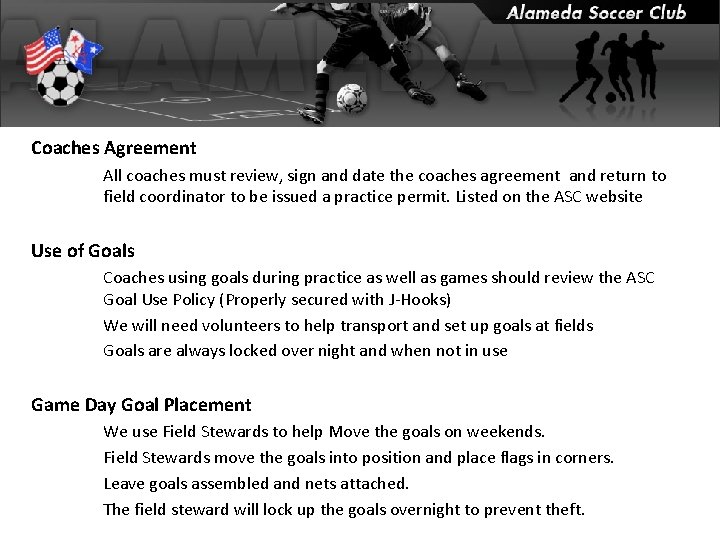 Coaches Agreement All coaches must review, sign and date the coaches agreement and return