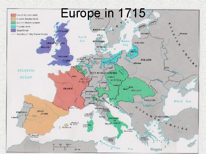 Europe in 1715 