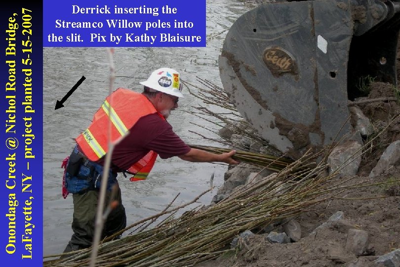 Onondaga Creek @ Nichol Road Bridge, La. Fayette, NY – project planted 5 -15