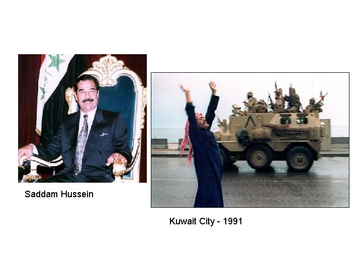 Saddam Hussein Kuwait City - 1991 