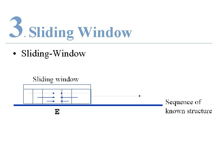 3 Sliding Window. • Sliding-Window 