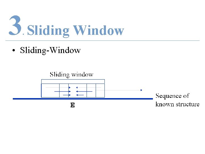 3 Sliding Window. • Sliding-Window 