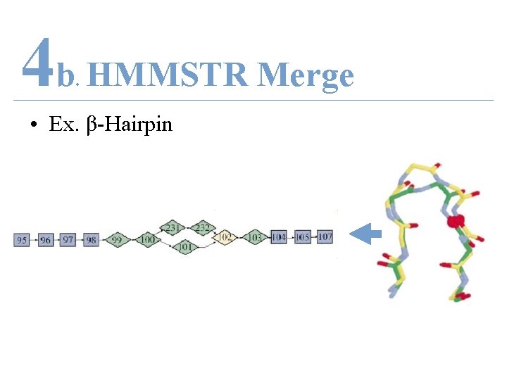 4 b HMMSTR Merge. • Ex. β-Hairpin 