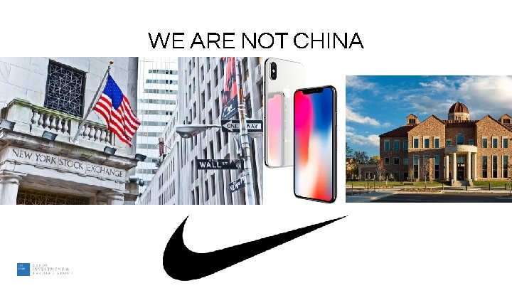 WE ARE NOT CHINA 