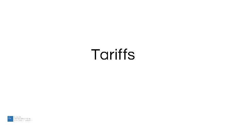 Tariffs 