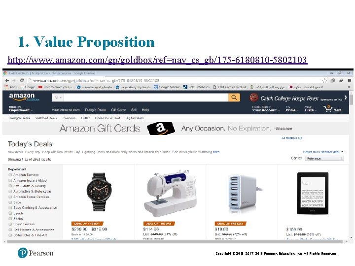 1. Value Proposition http: //www. amazon. com/gp/goldbox/ref=nav_cs_gb/175 -6180810 -5802103 Copyright © 2018, 2017, 2016