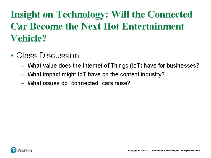 Insight on Technology: Will the Connected Car Become the Next Hot Entertainment Vehicle? •