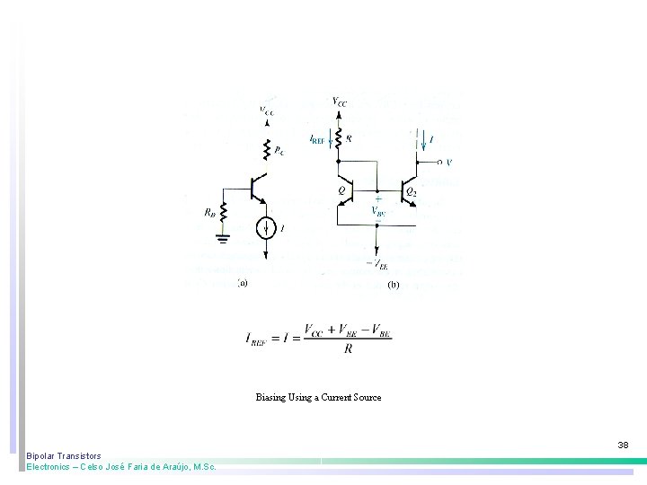 Biasing Using a Current Source 38 Bipolar Transistors Electronics – Celso José Faria de Biasing Using a Current Source 38 Bipolar Transistors Electronics – Celso José Faria de