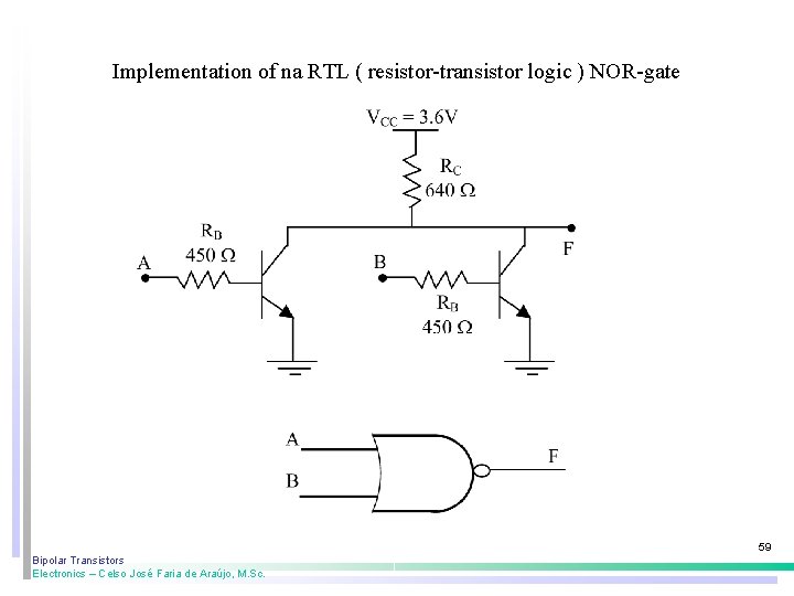 Implementation of na RTL ( resistor-transistor logic ) NOR-gate 59 Bipolar Transistors Electronics – Implementation of na RTL ( resistor-transistor logic ) NOR-gate 59 Bipolar Transistors Electronics –