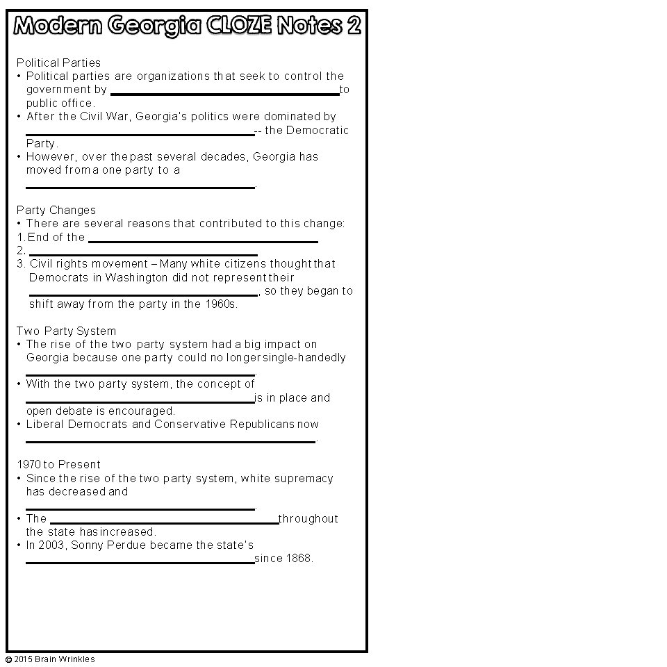 Political Parties • Political parties are organizations that seek to control the government by