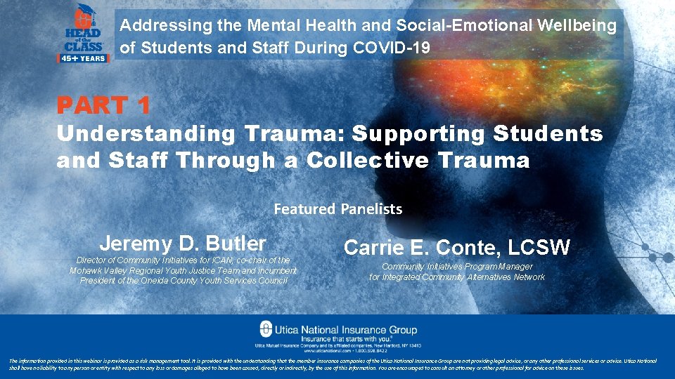 Addressing the Mental Health and Social-Emotional Wellbeing of Students and Staff During COVID-19 PART