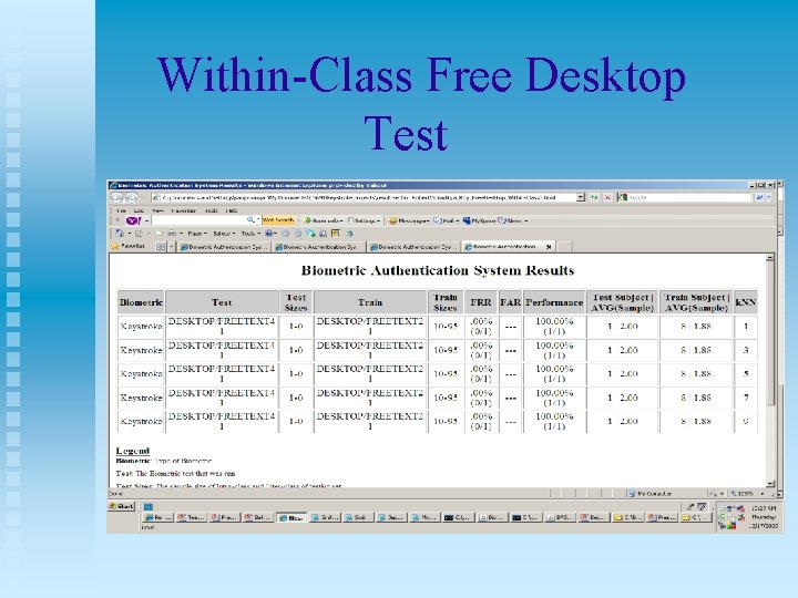 Within-Class Free Desktop Test 