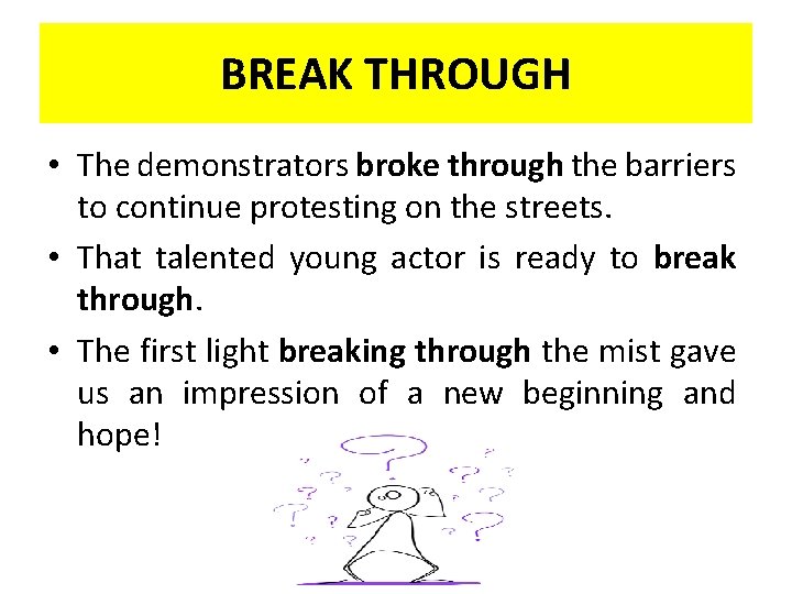 BREAK THROUGH • The demonstrators broke through the barriers to continue protesting on the