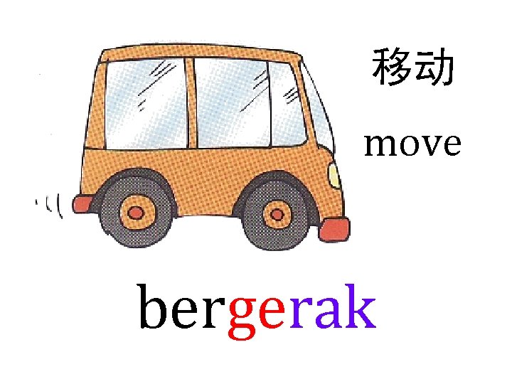 移动 move bergerak 