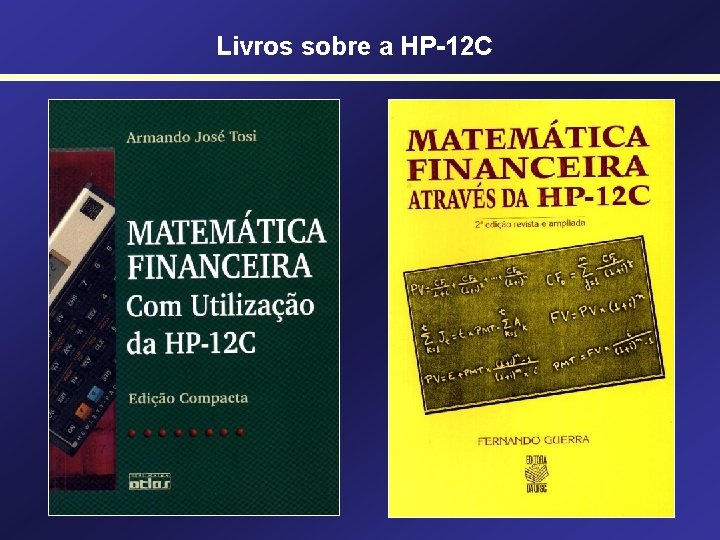 Livros sobre a HP-12 C 