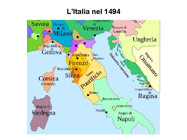 L’Italia nel 1494 