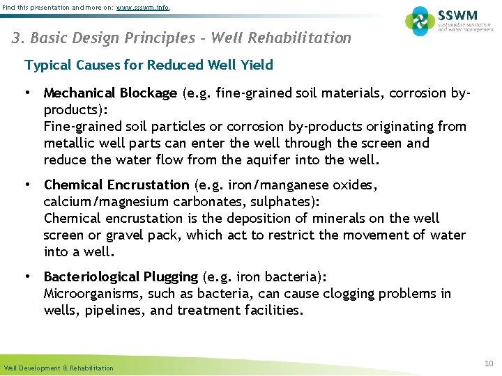 Find this presentation and more on: www. ssswm. info. 3. Basic Design Principles –