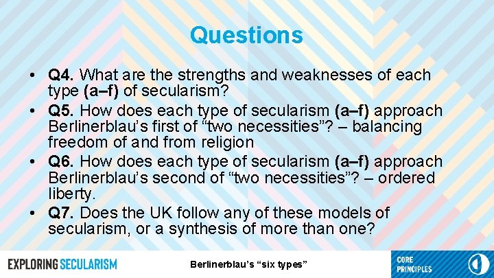 Questions • Q 4. What are the strengths and weaknesses of each type (a–f)