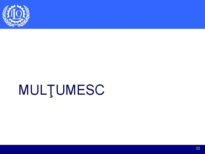 MULŢUMESC 35 MULŢUMESC 35