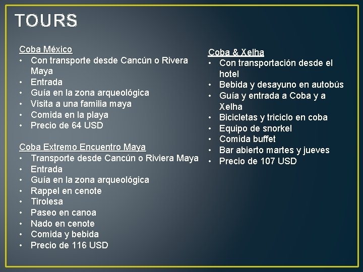 TOURS Coba México • Con transporte desde Cancún o Rivera Maya • Entrada •