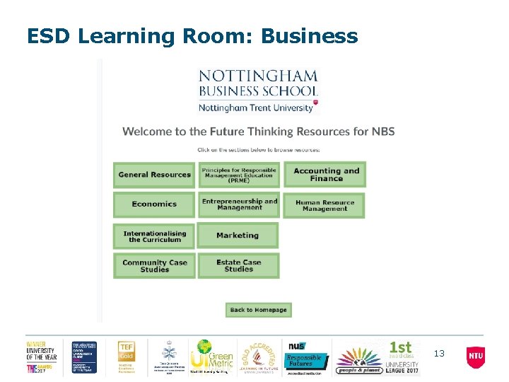 ESD Learning Room: Business February 2021 13 ESD Learning Room: Business February 2021 13
