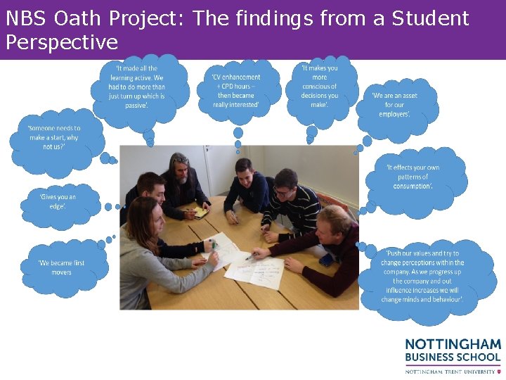 NBS Oath Project: The findings from a Student Perspective NBS Oath Project: The findings from a Student Perspective