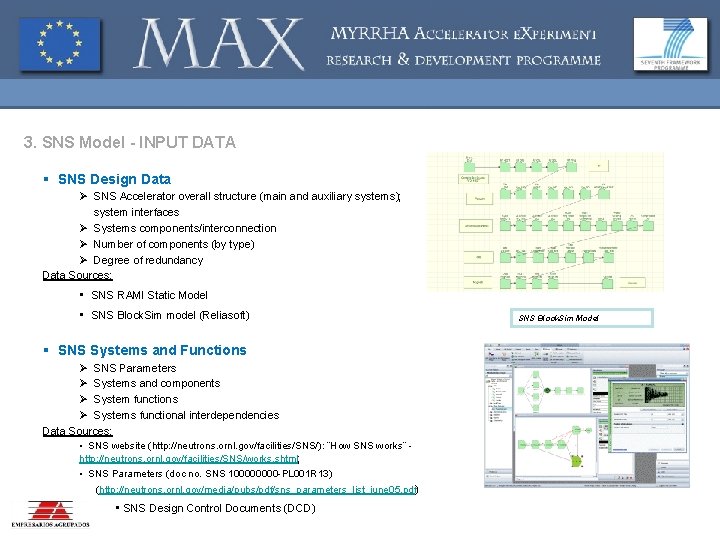 3. SNS Model - INPUT DATA § SNS Design Data Ø SNS Accelerator overall