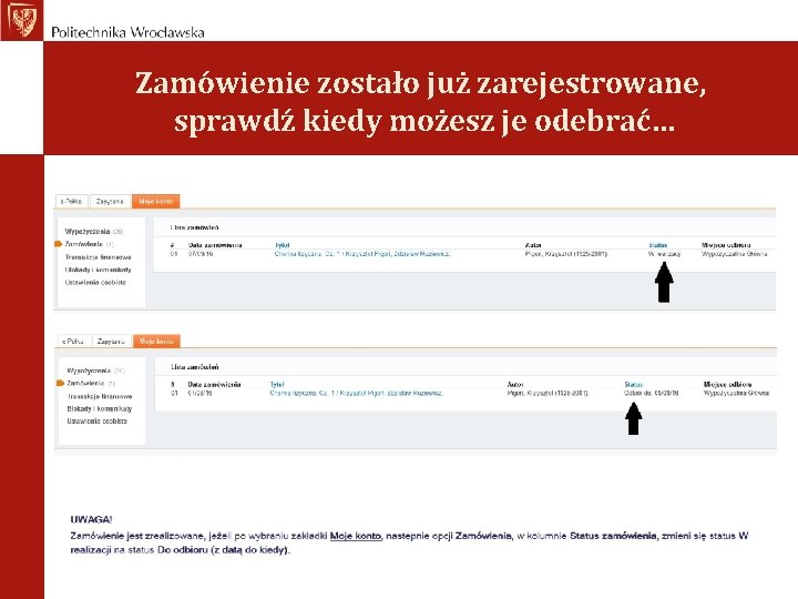 Zamówienie zostało już zarejestrowane, sprawdź kiedy możesz je odebrać… 