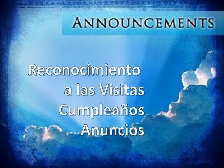 Reconocimiento a las Visitas Cumpleaños Anuncios 