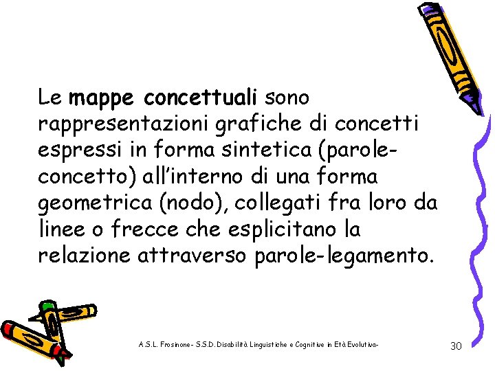 Le mappe concettuali sono rappresentazioni grafiche di concetti espressi in forma sintetica (paroleconcetto) all’interno