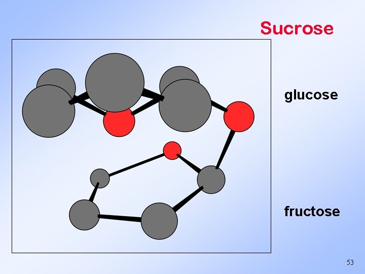 Sucrose glucose fructose 53 
