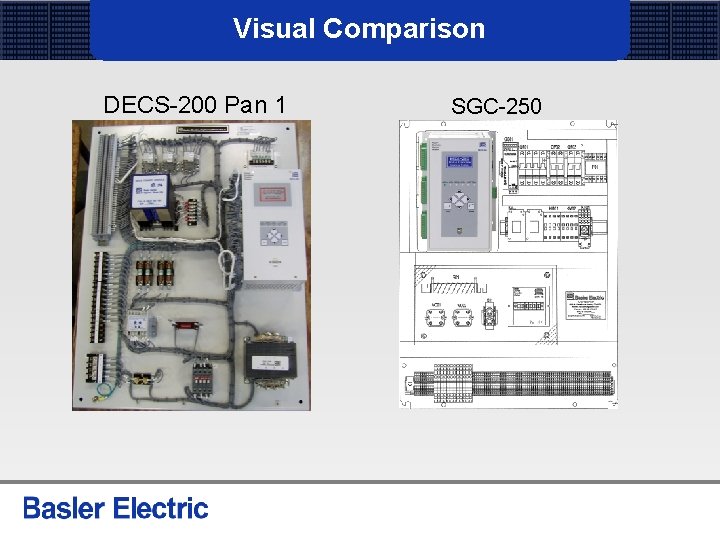 Visual Comparison DECS-200 Pan 1 SGC-250 