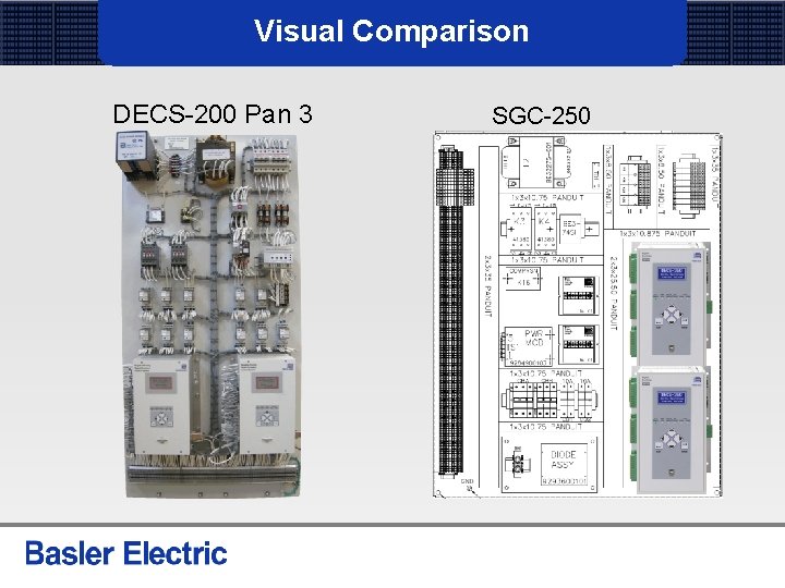 Visual Comparison DECS-200 Pan 3 SGC-250 