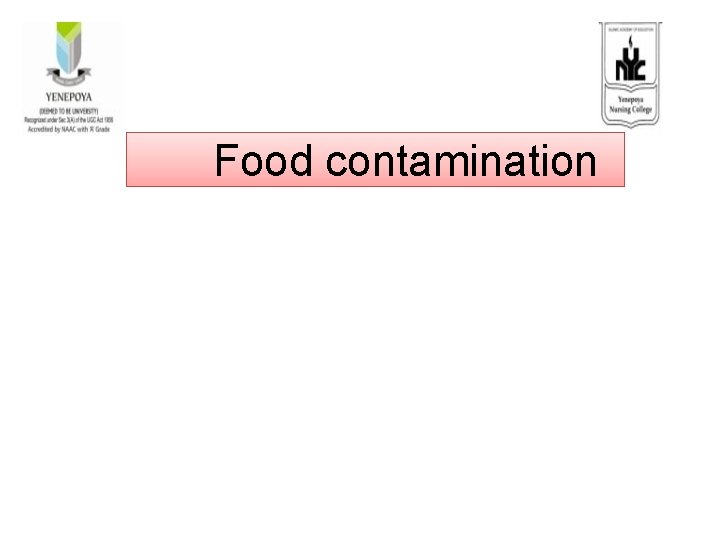 Food contamination 
