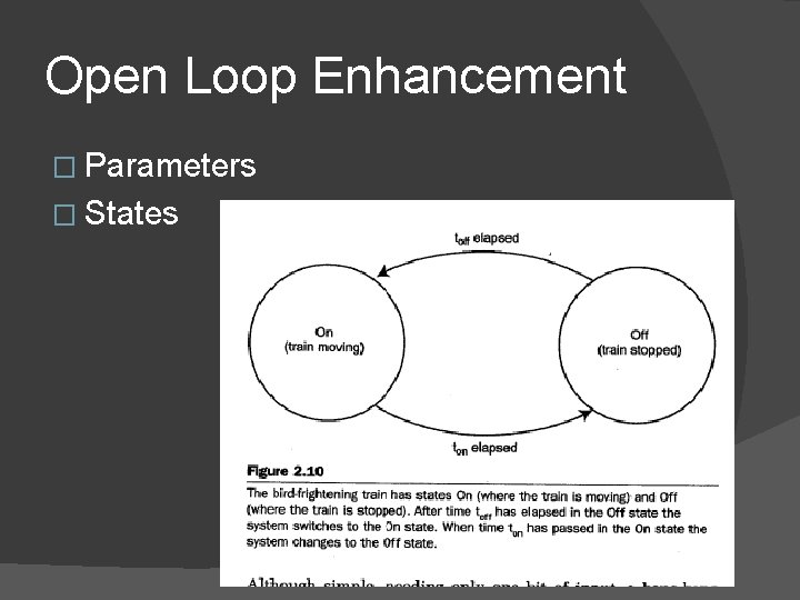 Open Loop Enhancement � Parameters � States 