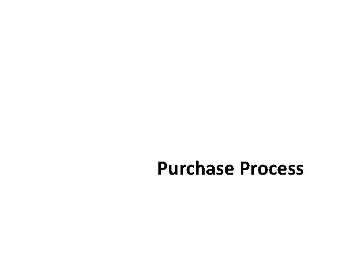 Purchase Process 