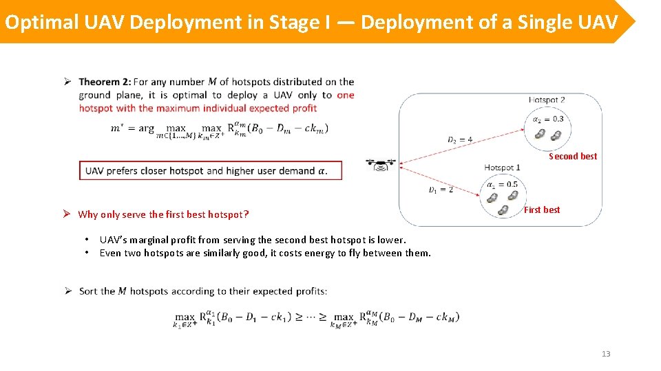 Optimal UAV Deployment in Stage I — Deployment of a Single UAV Second best