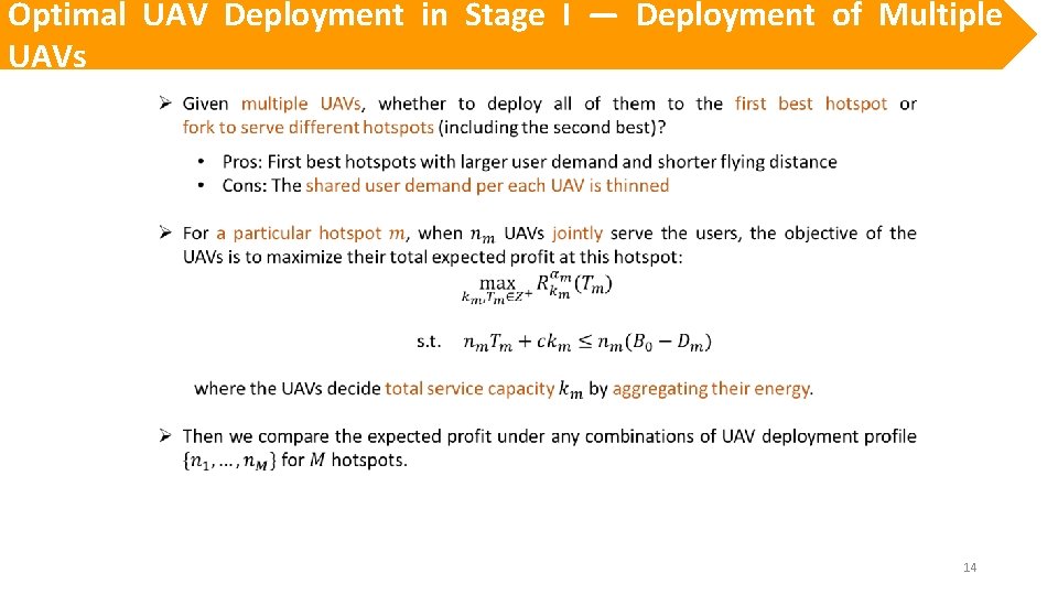 Optimal UAV Deployment in Stage I — Deployment of Multiple UAVs 14 