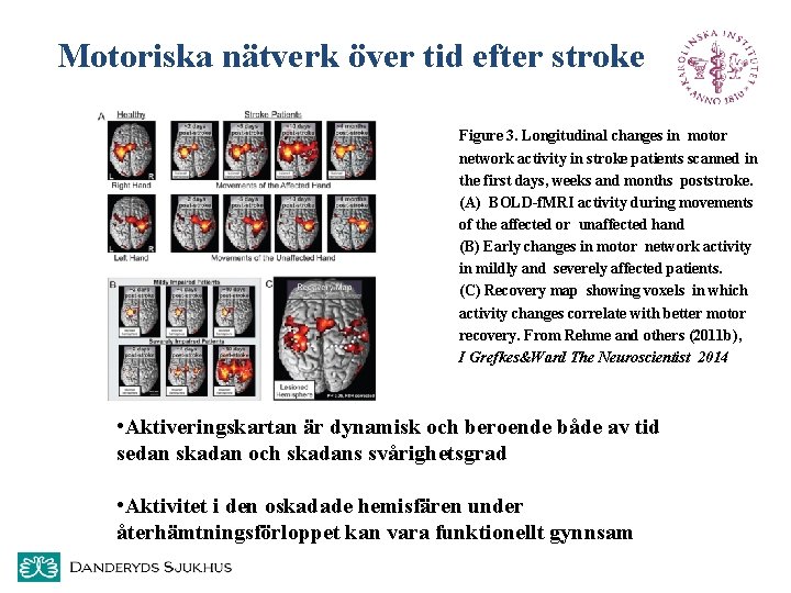 Motoriska nätverk över tid efter stroke Figure 3. Longitudinal changes in motor network activity