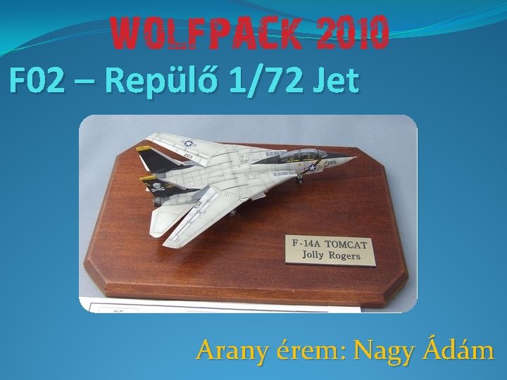 F 02 – Repülő 1/72 Jet Arany érem: Nagy Ádám 